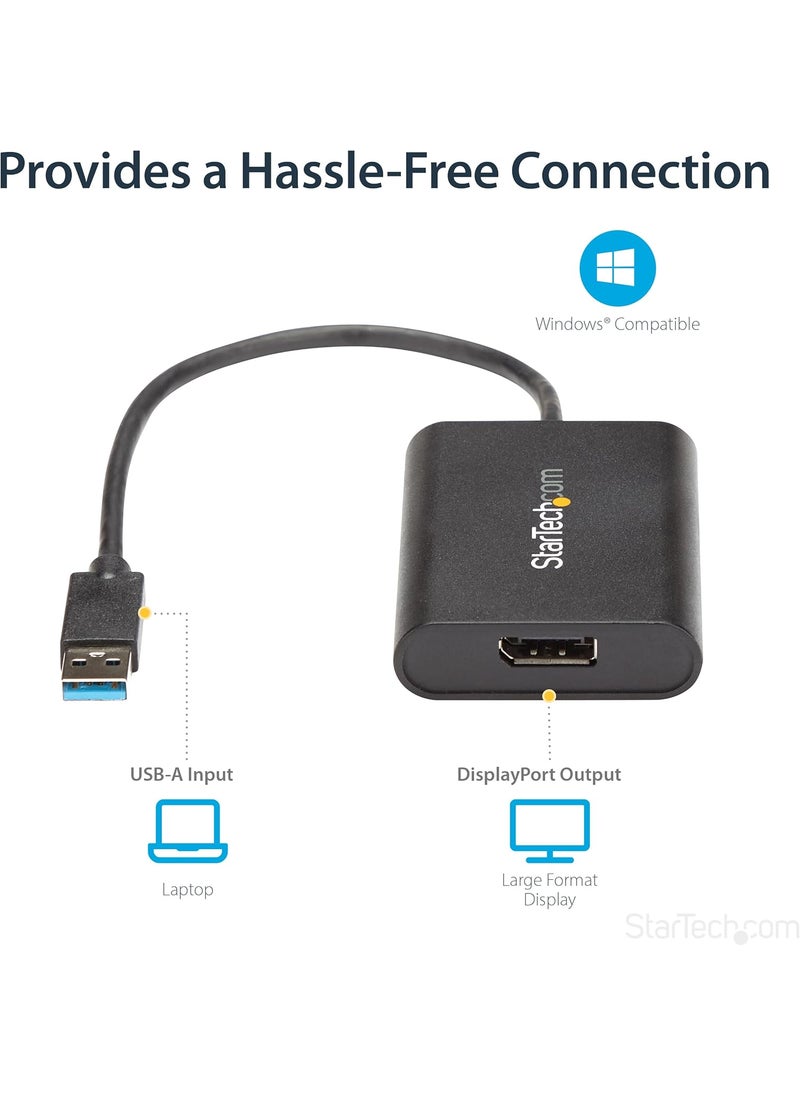 StarTech StarTechcom USB 30 to DisplayPort Adapter USB DP Monitor Converter for Windows 4K TAA no support for macOSChromeOSLinux  - Image 5