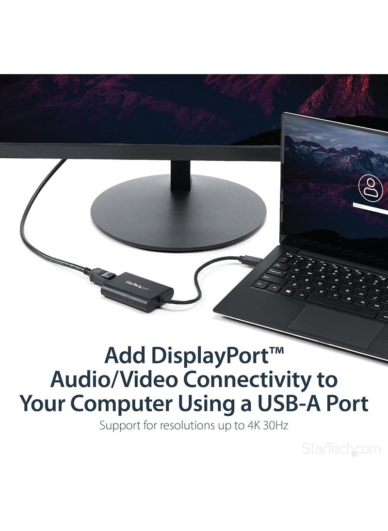 StarTech StarTechcom USB 30 to DisplayPort Adapter USB DP Monitor Converter for Windows 4K TAA no support for macOSChromeOSLinux  - Image 2