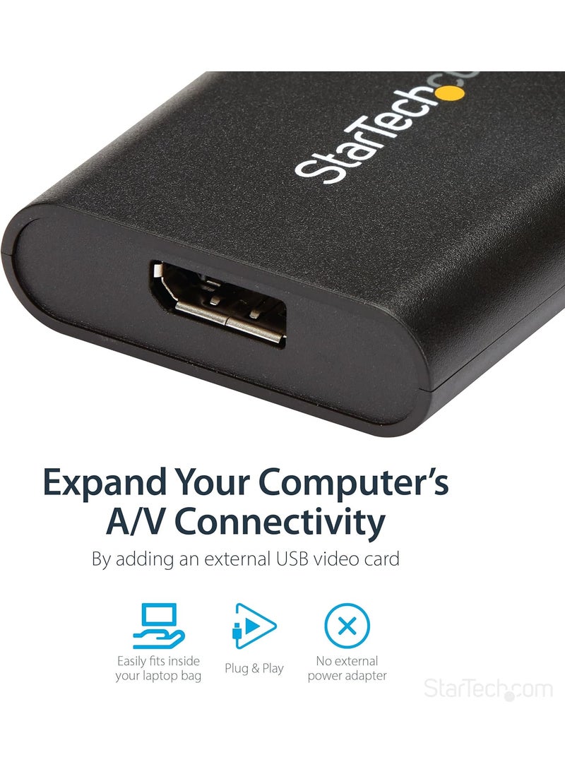 StarTech StarTechcom USB 30 to DisplayPort Adapter USB DP Monitor Converter for Windows 4K TAA no support for macOSChromeOSLinux  - Image 3