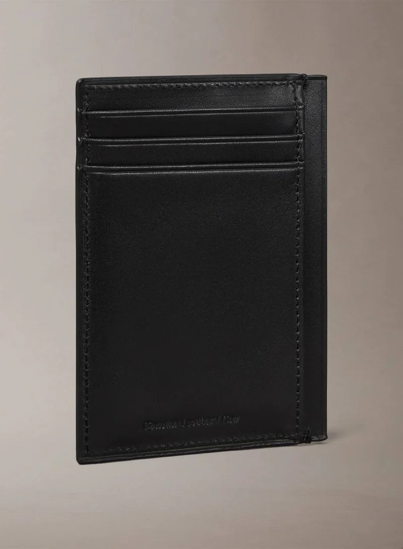 CALVIN KLEIN Plaque Logo Card Case