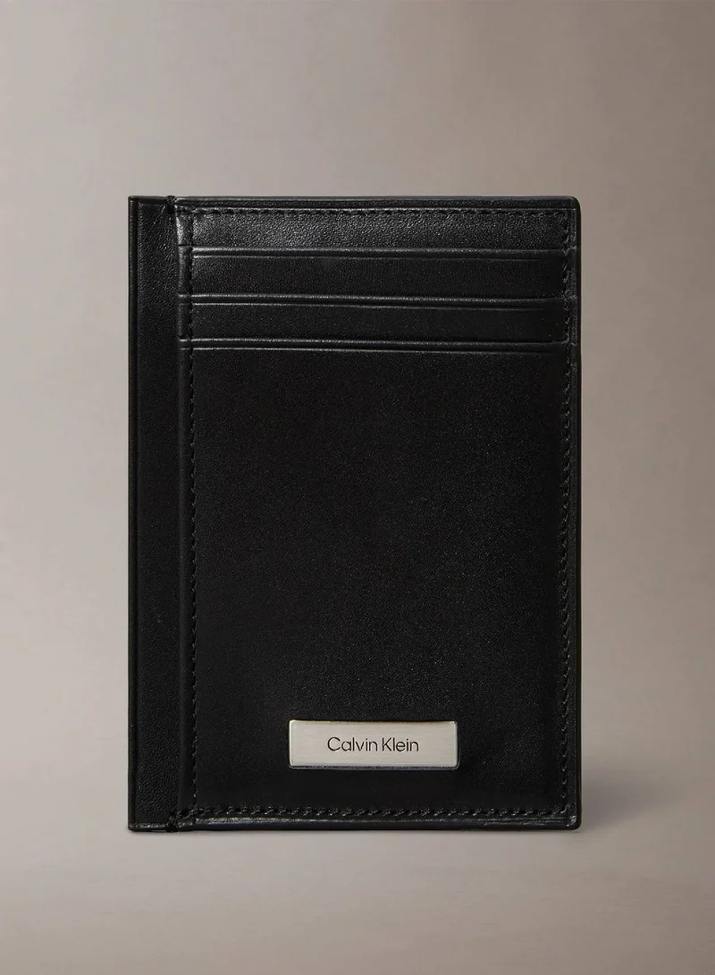 CALVIN KLEIN Plaque Logo Card Case