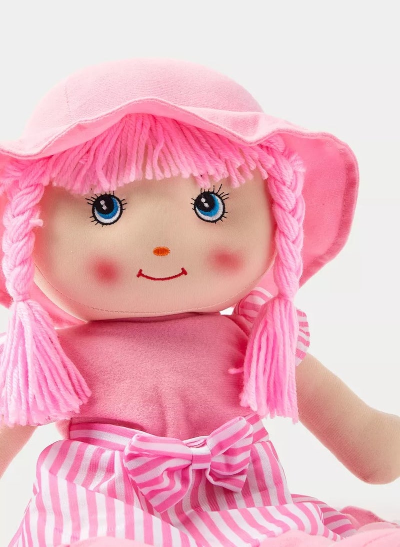 Soft Doll For Girls Made Of Premium Fiber Material: Length 40Cm / Width 20Cm (Pink) - Image 2