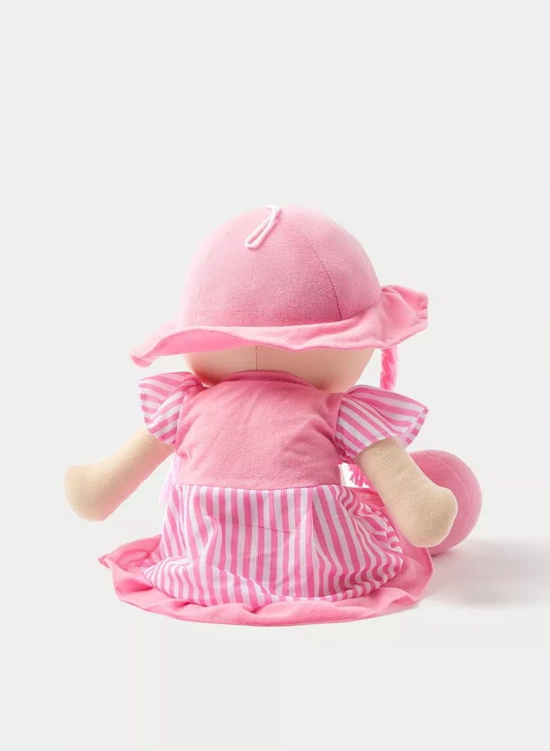 Soft Doll For Girls Made Of Premium Fiber Material: Length 40Cm / Width 20Cm (Pink) - Image 3