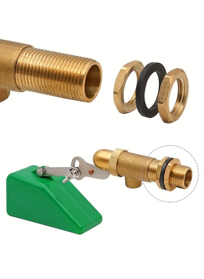 Green Brass Water Float Valve 1 2 Inch Adjustable Arm Automatic Water Level Control - Image 5