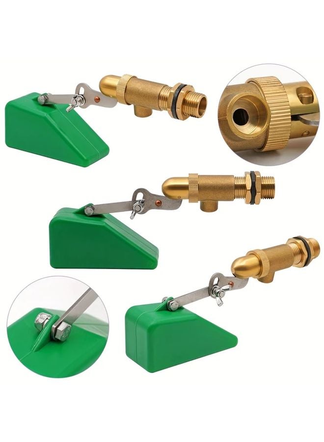 Green Brass Water Float Valve 1 2 Inch Adjustable Arm Automatic Water Level Control - Image 3