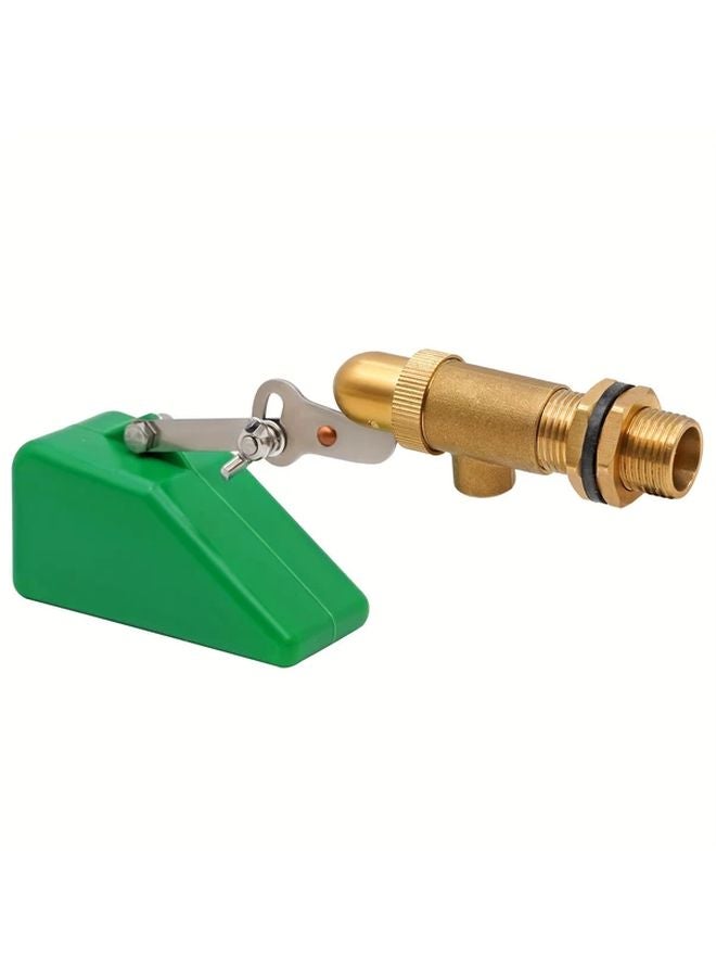 Green Brass Water Float Valve 1 2 Inch Adjustable Arm Automatic Water Level Control - Image 2
