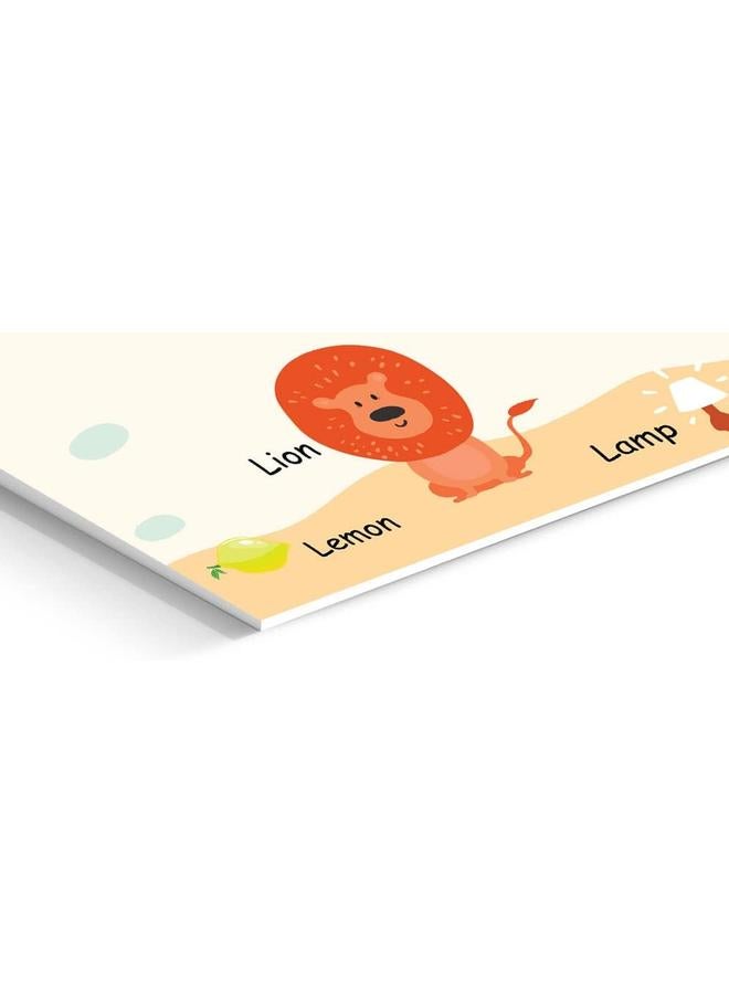 Funz L Alphabet Letter Printed Boards Animal Pattern Frames Matching Puzzle Game Educational Preschool Learning Toys Gift For Preschool Kids Size 45*30Cm  - Image 3