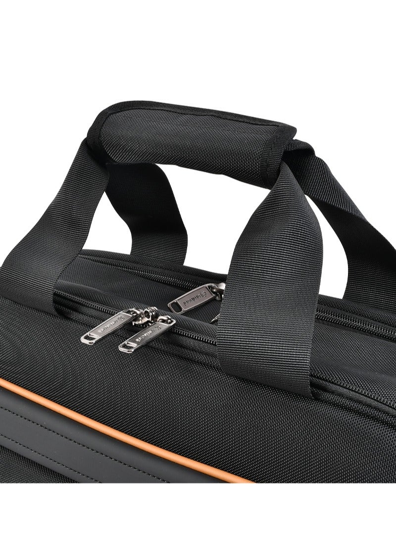 إيمينينت حقيبة كتف لابتوب بوليستر فاخرة  بوصة خفيفة الوزن بفتحة  درجة حافظة أعمال للرجال والنساء للسفر والأعمال أسود - Image 5