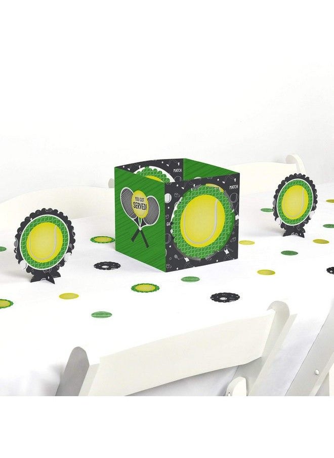 Big Dot of Happiness You Got Served Tennis Baby Shower Or Tennis Ball Birthday Party Centerpiece & Table Decoration Kit  - Image 2