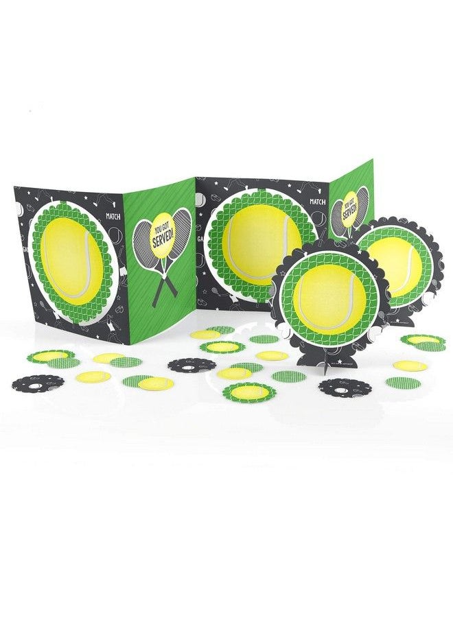 Big Dot of Happiness You Got Served Tennis Baby Shower Or Tennis Ball Birthday Party Centerpiece & Table Decoration Kit  - Image 3
