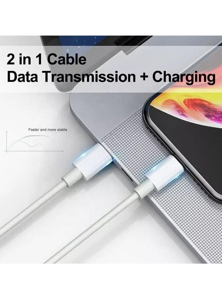 Generic - USB C to Lightning Cable 20W Fast Charging [MFi Certified] Compatible with iPhone 13 Pro Max/12/11 Pro/X/XS/XR/8 Plus/AirPods Pro, 1M, White - Image 1
