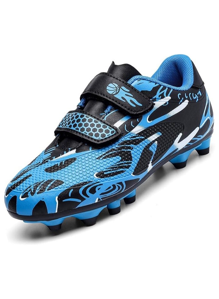Kids Soccer Shoes Boys Girls Firm Ground Soccer Cleats Youth Professional Athletic Outdoor Football Shoes  - Image 1