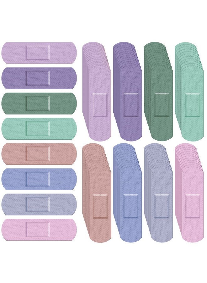 Weewooday Kids Bandages Colorful Flexible Bandages Bulk Teachers Students Assorted Morandi Colors Waterproof Breathable Bandages For Skin Finger Wrap Family Children Toddlers, 8 Colors(120 Pcs) - Image 1