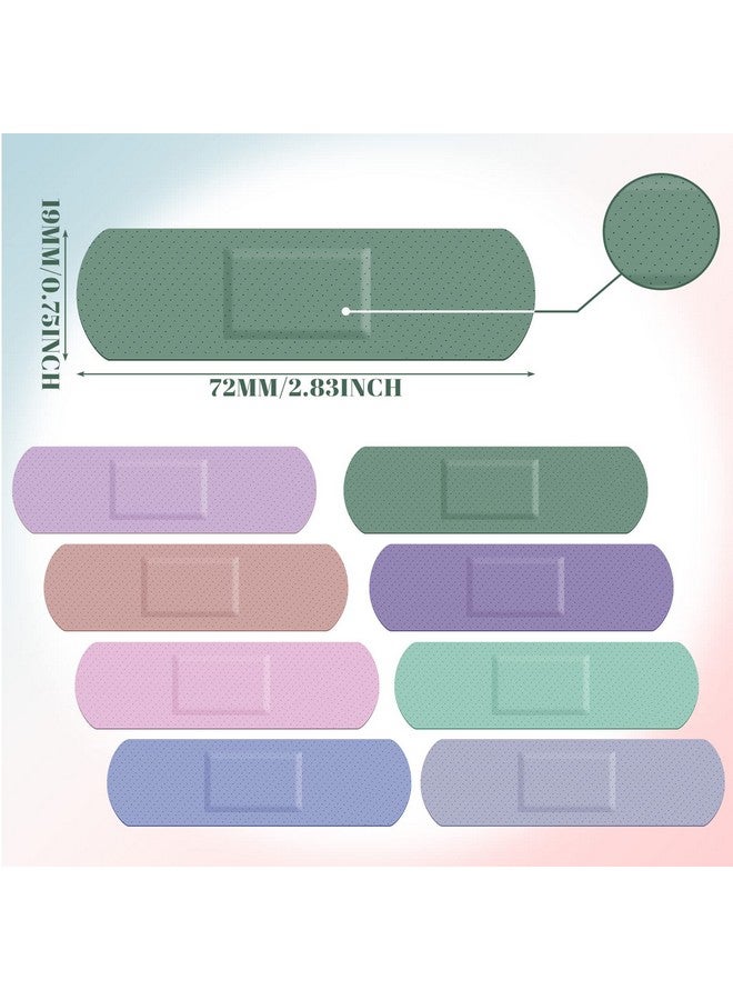 Weewooday Kids Bandages Colorful Flexible Bandages Bulk Teachers Students Assorted Morandi Colors Waterproof Breathable Bandages For Skin Finger Wrap Family Children Toddlers, 8 Colors(120 Pcs) - Image 3