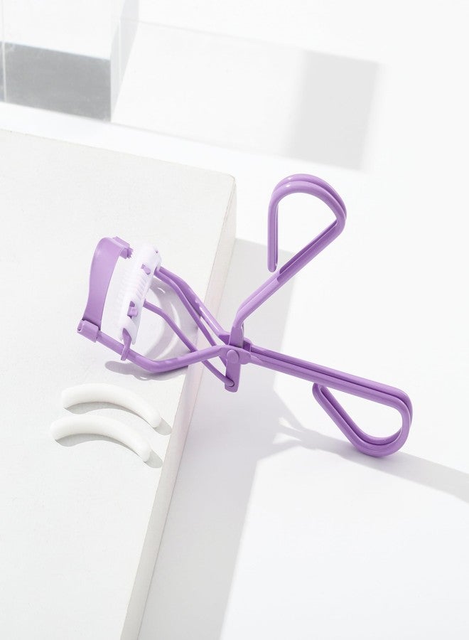 Uranian Eyelash Curlers with Built-in Comb Lash Curler with Comb Eyelash Curler with 2 Silicone Refill Pads Beauty Lash Curler Makeup Tool for Women and Girls - Image 5