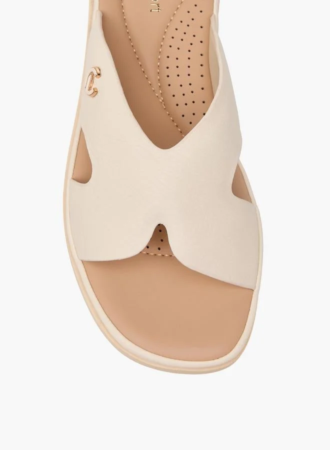 Le Confort BEIGE Women Slip-On Comfort Sandals for Women | Best Price UAE