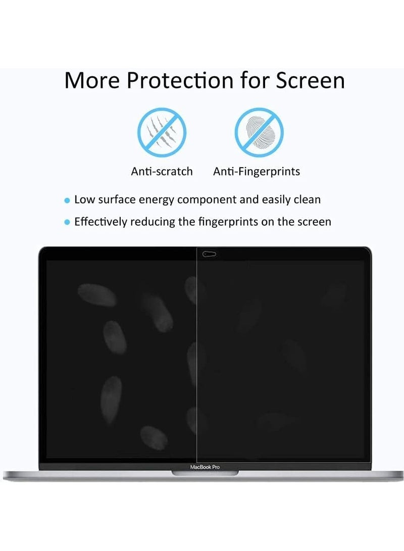 2 Pack Tempered Glass Screen Protector Compatible with MacBook Pro 13 Inch (2016-2022 / M1 M2) MacBook Air 13 Inch (2021-2018 / M1) Bubble Free & Ultra Clear - Image 4
