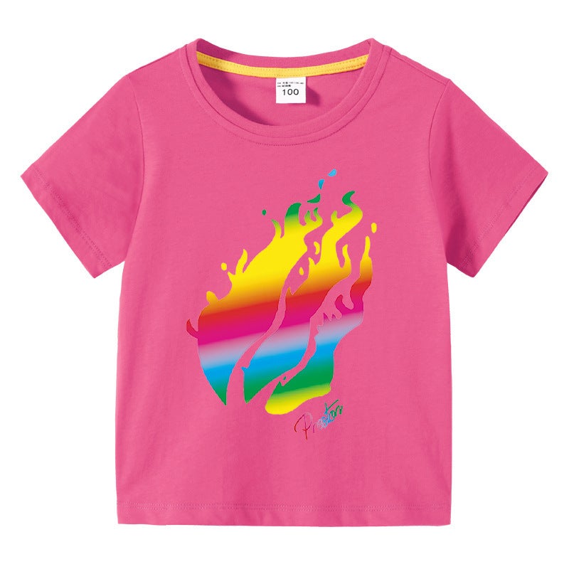 2023 Children'S Wear Children'S Summer Short-Sleeved T-Shirt Boys Cartoon Base Shirt Baby Half-Sleeved T-Shirt Top - Image 5