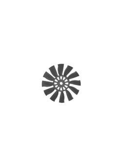 64MM Ducted Fan Accessories Hardware Barrel Leaves Empty Ducted Suit Accessories Less Leaves More Leaves Fan Leaves-Color:12-blade Single Fan Blade Ccw-Specification:64mm Duct