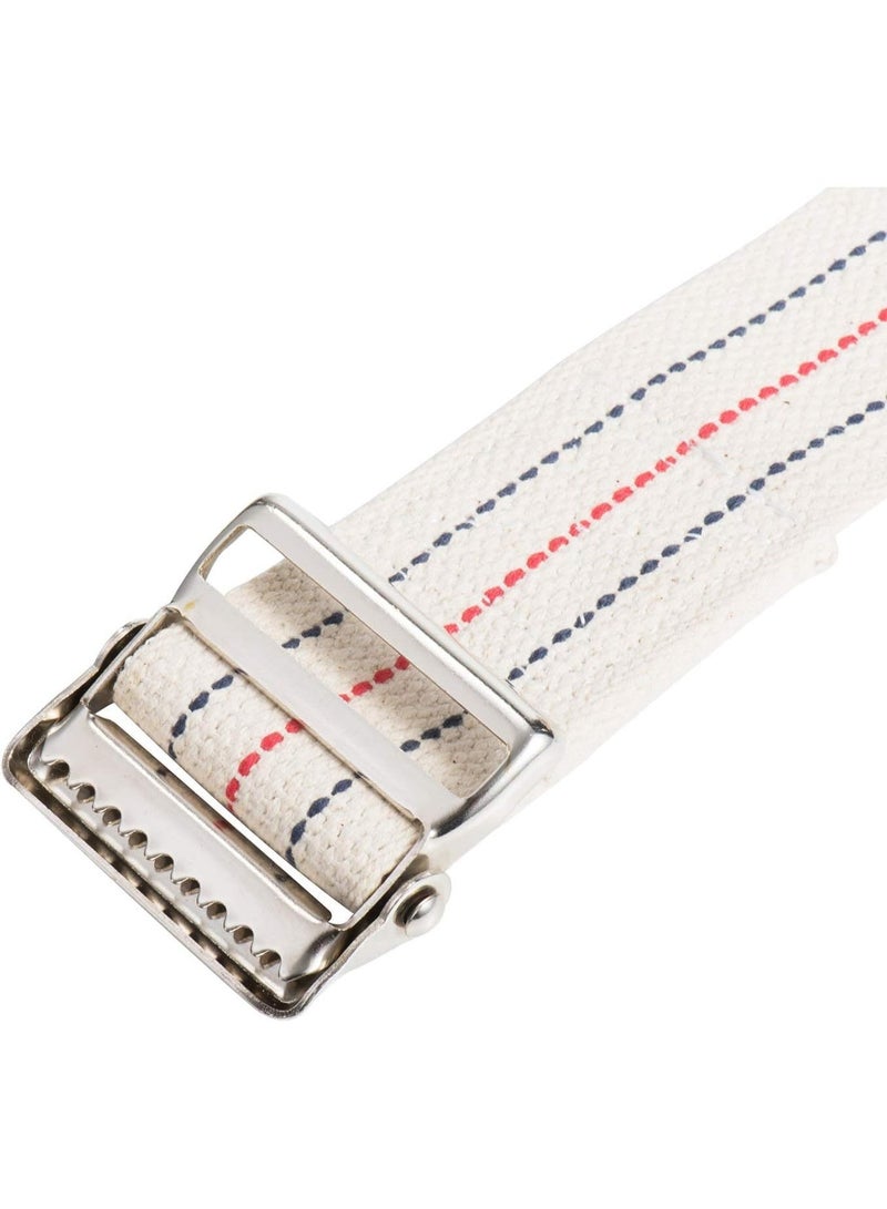 CLENEA حزام نقل المشي مقاس 60 بوصة، مشاية، حزام نقل المشي للمعاقين، حزام نقل المشي، مساعد نقل المشي والوقوف، مناسب للممرضات والممرضات، مشبك معدني مقاس 2 بوصة، بيج - Image 5