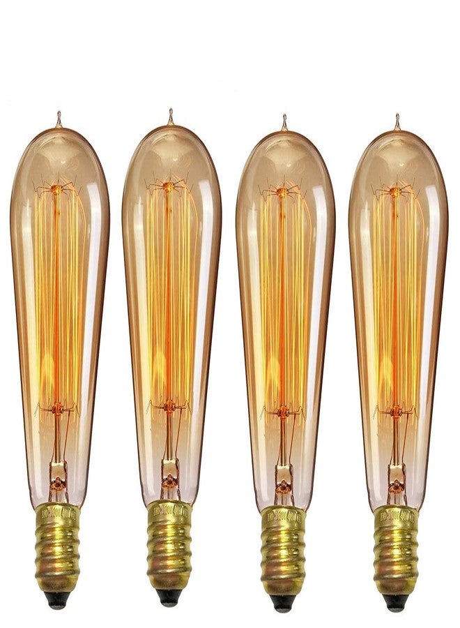 ADWAIT مصابيح ADWAIT المتوهجة ذات الفتيل الزجاجي العتيق، بقاعدة E27، بإضاءة صفراء، مناسبة لتزيين المنزل، غرفة المعيشة، القاعة، الشرفة، إضاءة المطاعم والحانات (4) - Image 1