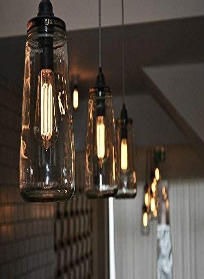 ADWAIT مصابيح ADWAIT المتوهجة ذات الفتيل الزجاجي العتيق، بقاعدة E27، بإضاءة صفراء، مناسبة لتزيين المنزل، غرفة المعيشة، القاعة، الشرفة، إضاءة المطاعم والحانات (4) - Image 4