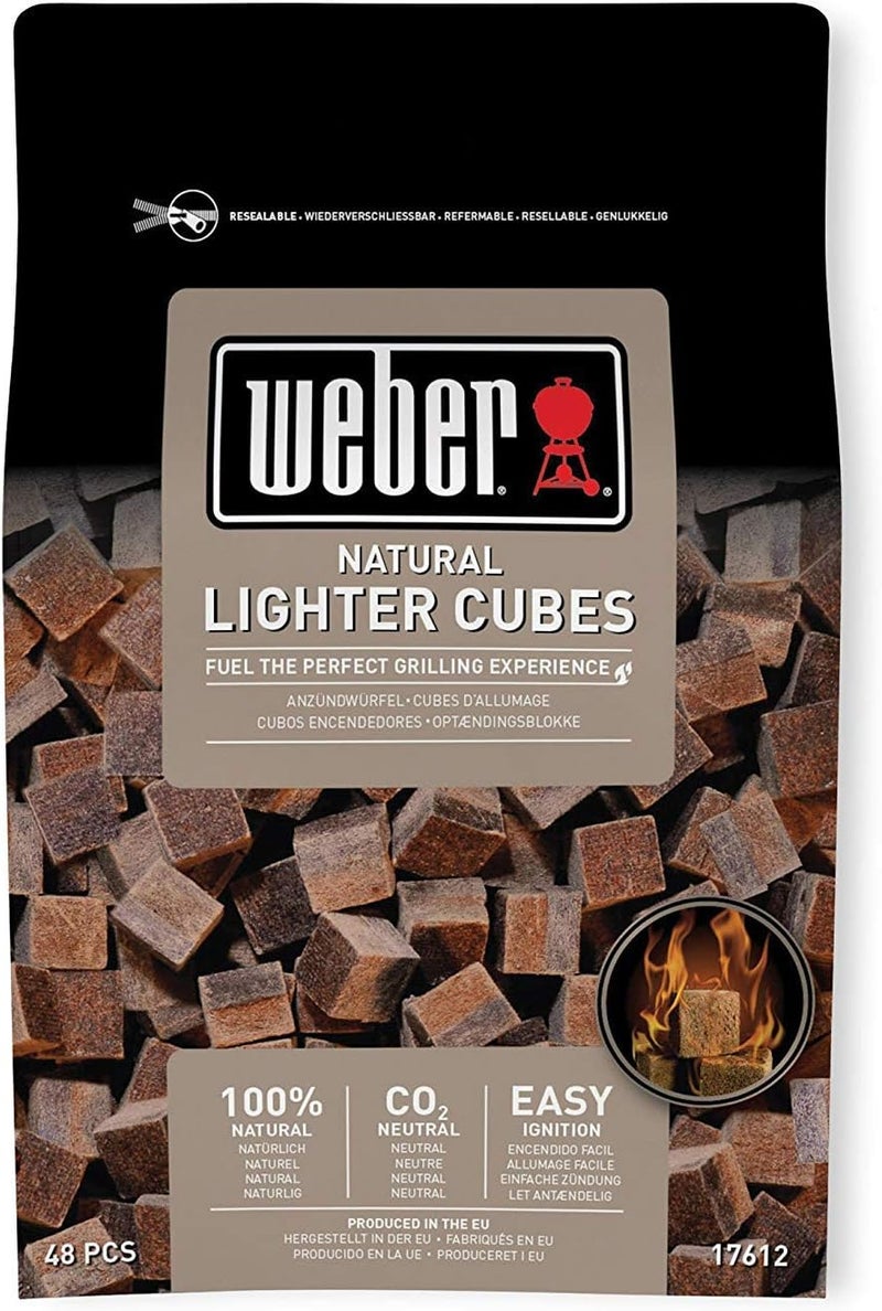 Weber Natural Brown Lighter Cubes - Image 1