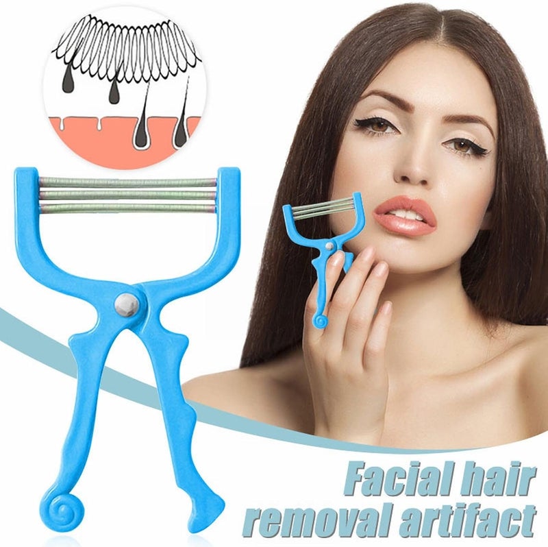 كلاراكو مجموعة أدوات إزالة شعر اليدين والوجه، أداة تجميل لإزالة شعر الوجه، أداة إزالة شعر الشفاه، أداة عصر زنبركية، كريستال كوارتز وردي (B, B) - Image 4