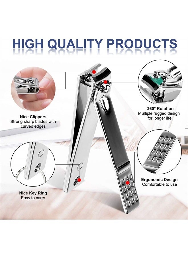 KV.YSHQLNE Manicure Set Pedicure Kit Professional 19 Pcs Nail Clipper for Men & Women Stainless Steel Sharp Cutter Grooming Nose Hair Scissors…Black Fingernails & Toenails with Portable Case (Wine red_19 pieces) - Image 2