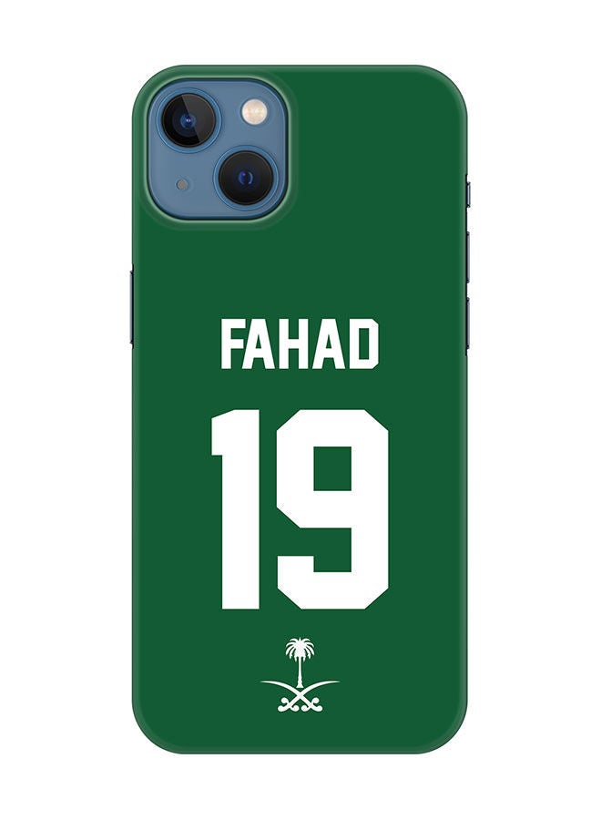 Stylizedd غطاء نحيف لجهاز آبل آيفون 13 - سلسلة سناب كلاسيك - غطاء موبايل صلب من مادة PC - لمسة نهائية غير لامعة - السعودية - لاعب - فهد - Image 1