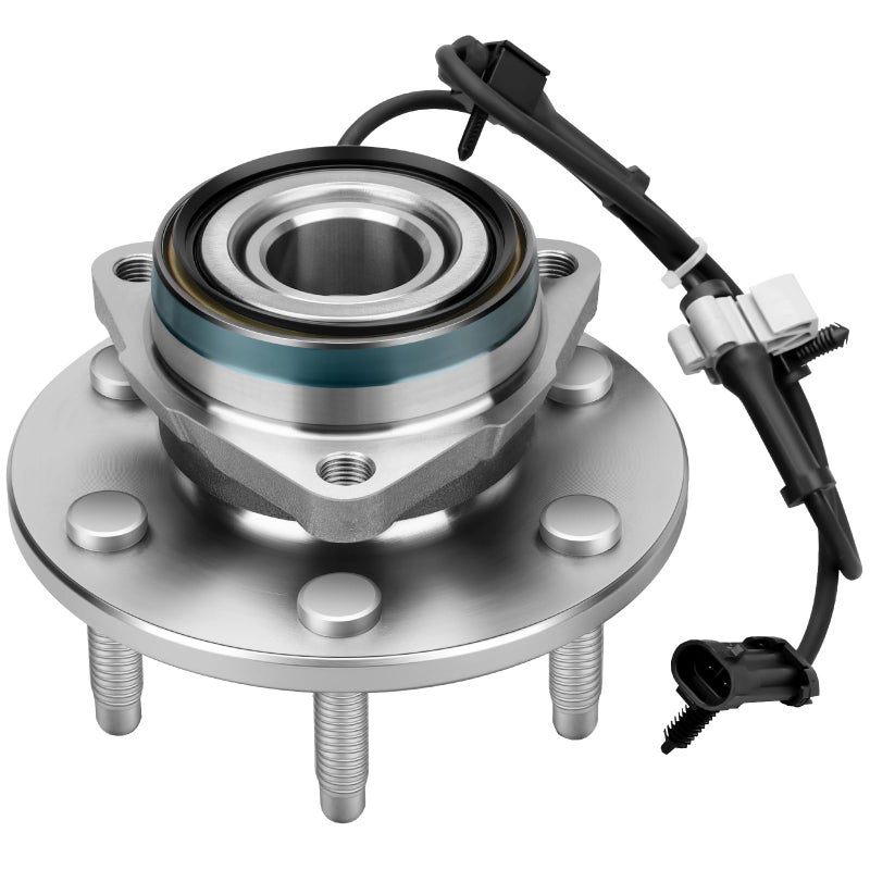 IRONTEK Front Wheel Hub and Bearing Assembly 515036 Compatible for Cadillac Escalade for Chevy SilveradoTahoeSuburbanAvalanche for GMC SierraYukon WABS 6 Lugs 4WD Wheel Hub Assembly 1 PCS