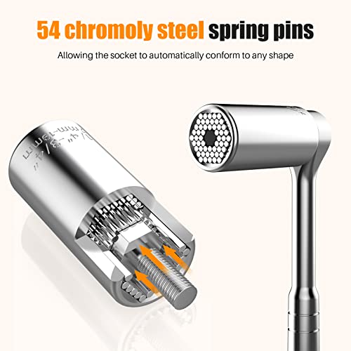 KUSONKEY Christmas Gifts Stocking Stuffers for Men, Kusonkey Super Universal Socket Tools Gifts for Him, Professional 7mm-19mm Tool Sets with Power Drill Adapter, Cool Gadgets for Him,Dad,Grandpa,Boyfriend - Image 2