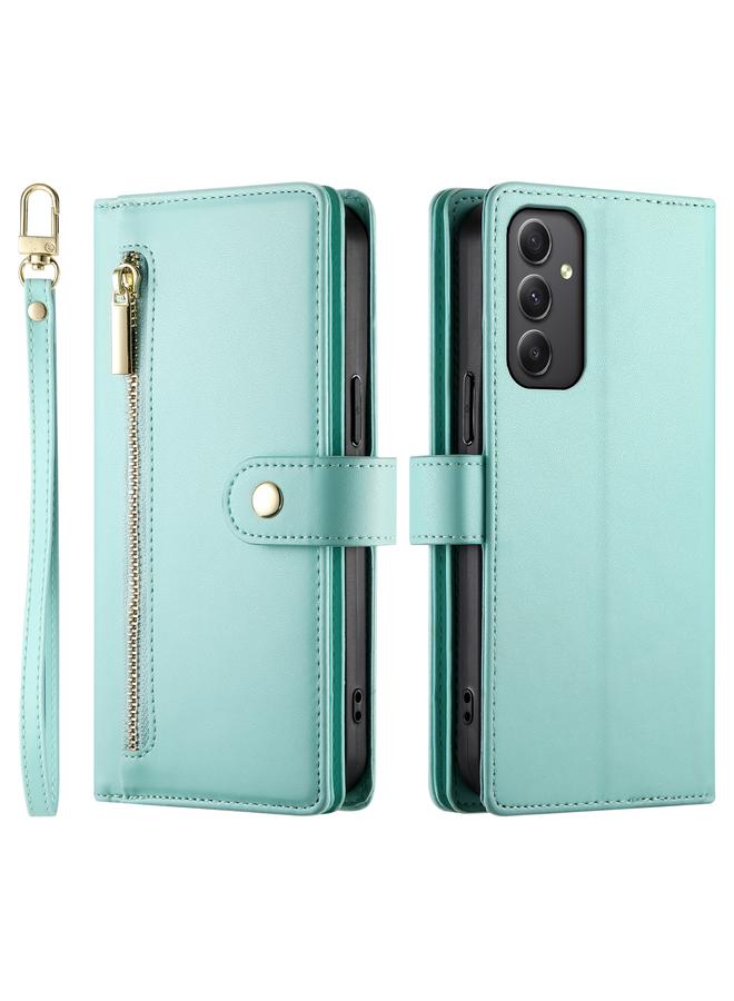 S-TOP Case For Samsung Galaxy A35 Nine Card-slot Zipper Wallet Bag Leather Phone Case - Image 2