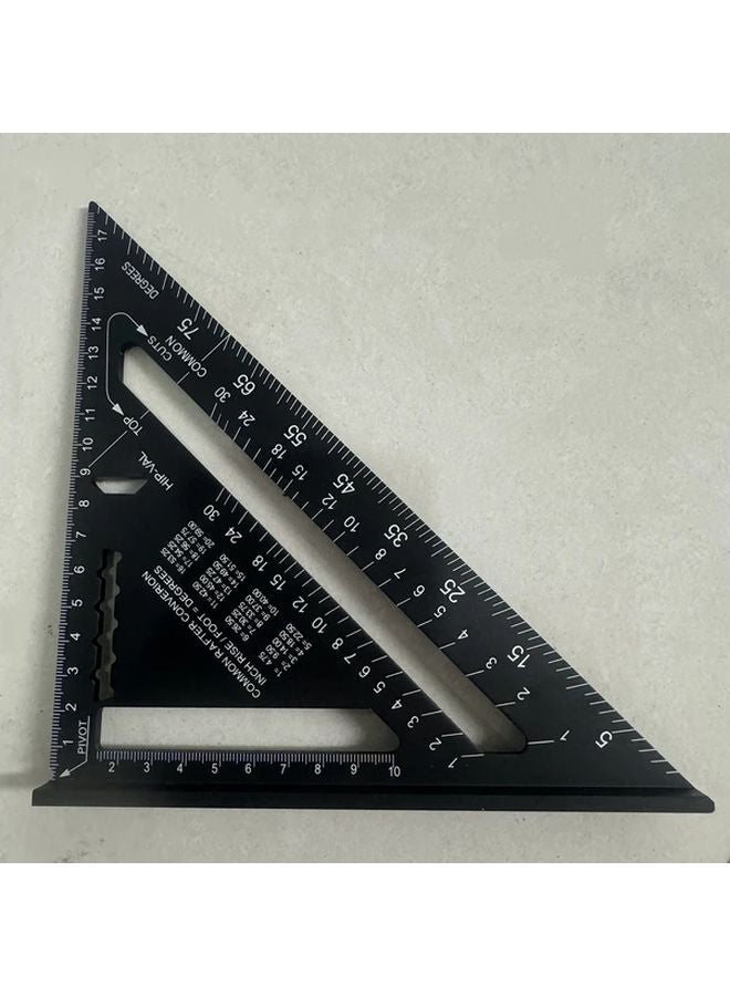 7 Inch Metric Triangle Ruler 90 Degree Thickened Angle Woodworking Measurement Square - Image 1