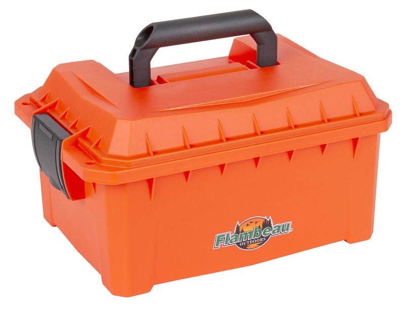 Flambeau Outdoors 7415DM Marine Dry Box, 11" Low Profile, Orange - Image 1