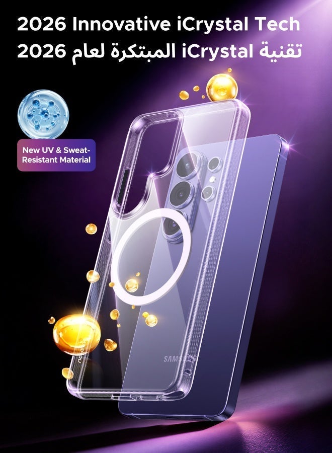 Ugreen Samsung Galaxy S26 Ultra Magnetic Case, [iCrystal Tech] [Drop Protection] [Compatible with Round MagSafe Acc] Ultimate Shockproof Protection Cover, Magnetic Case for S26 Ultra with Shockproof Bumper - Image 2