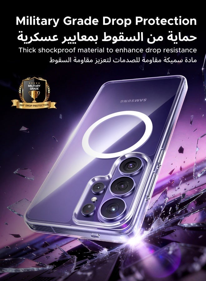 Ugreen Samsung Galaxy S26 Ultra Magnetic Case, [iCrystal Tech] [Drop Protection] [Compatible with Round MagSafe Acc] Ultimate Shockproof Protection Cover, Magnetic Case for S26 Ultra with Shockproof Bumper - Image 4