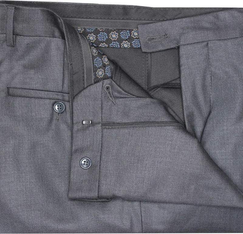 فاريتا Men's Smoked Polyviscon Fabric Trousers