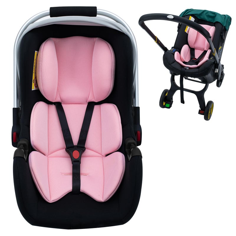 Kaseeous Infant Car Seat Insert, Ultra-Thick Carseat Head Support for Infant, Breathable Baby Car Seat Head & Body Support Compatible with Stroller, Universal Baby Car Seat Cushion with Filled Sponge - Image 1