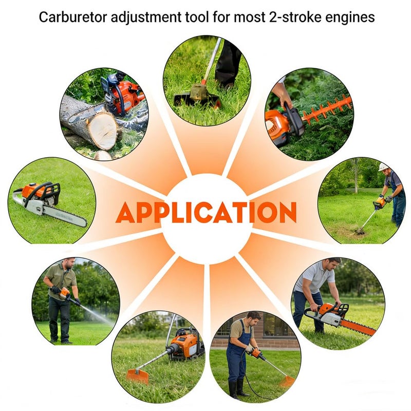 ZHRANXZ Carburetor Screwdriver 530035560 (21 Tooth Spline) Chainsaw Trimmer Lawn Mower Edger Adjustment Tool - Image 4