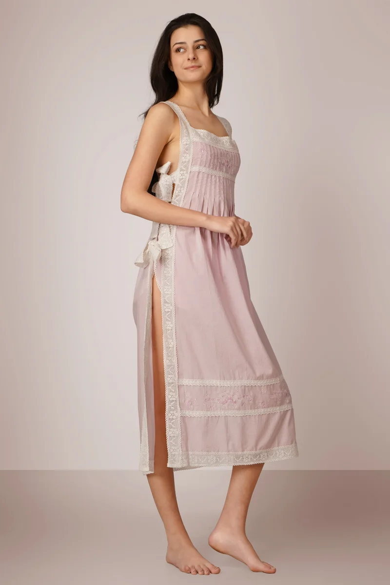 After Dark Avery, Embroidered Dress and Shorts