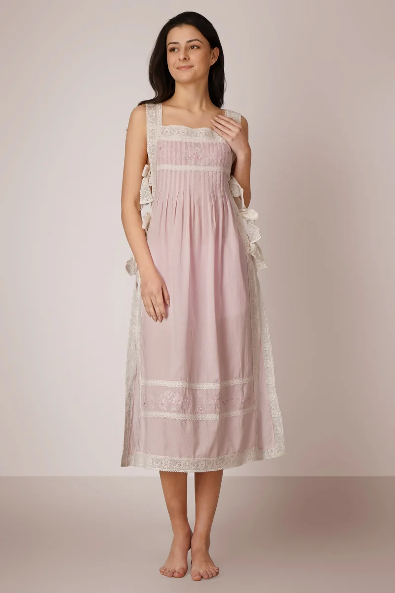 After Dark Avery, Embroidered Dress and Shorts