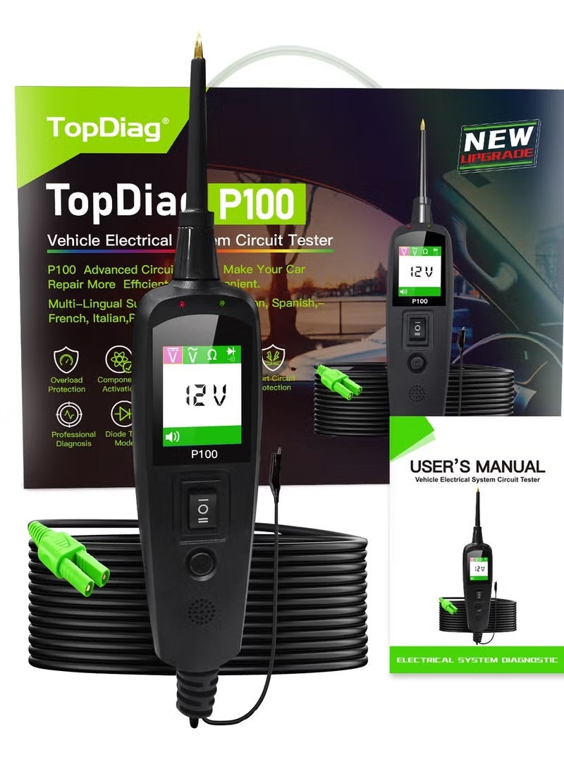 دائرة كهربائية قصيرة الجهد التشخيص اختبار أداة إصلاح السيارات والدراجات النارية والشاحنات - Image 4