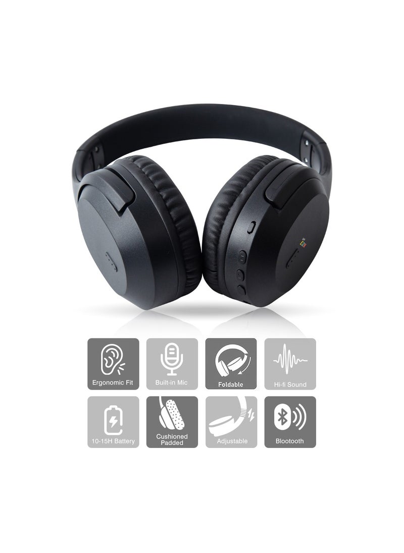 Eazy Kids - Eazy Kids Bluetooth 5.4 Wireless Headset - Black - Image 1