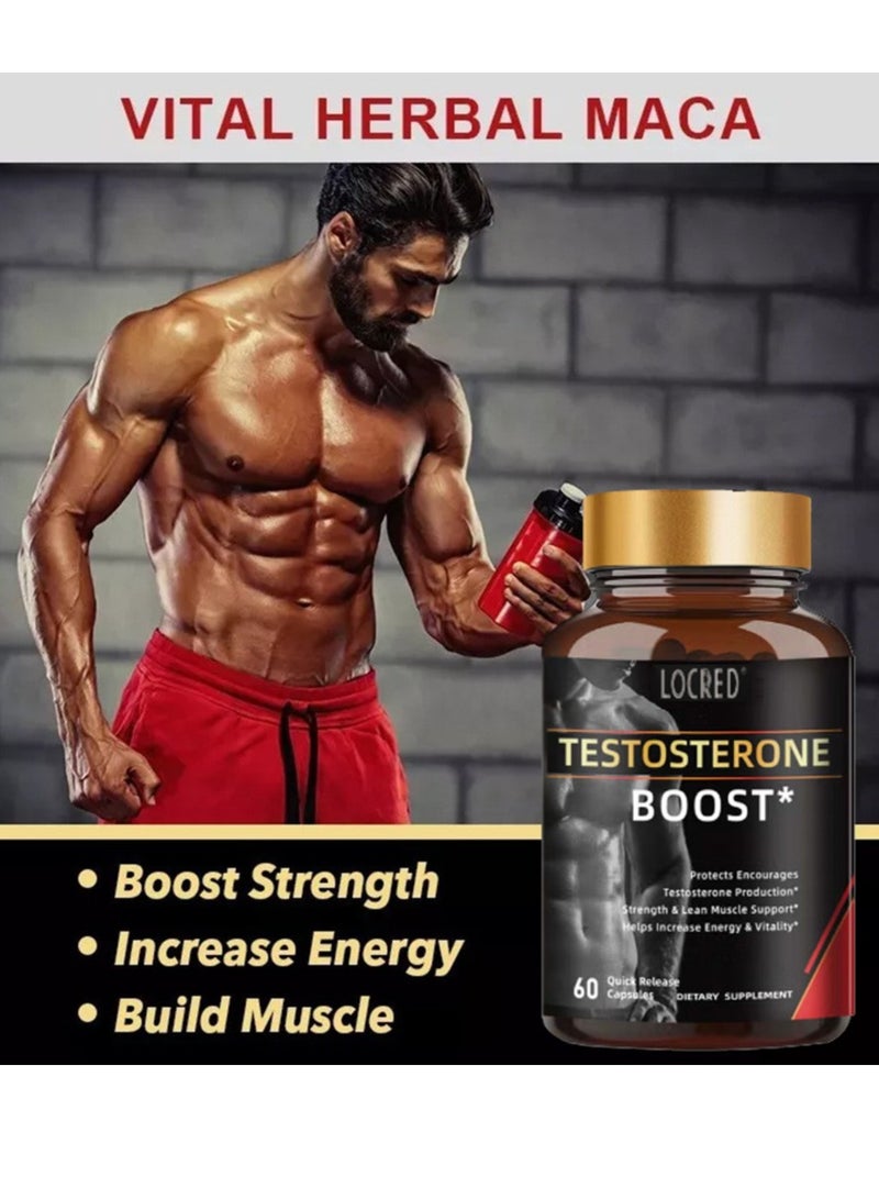 locred Water Creatine Capsules，Energy Supplement For Men，Performance Daily Workout Supplements for Men ，Improve Physical Skills， Improve Physical Fitness ，Strengthen Vitality - 60 Capsules ﻿  - Image 3