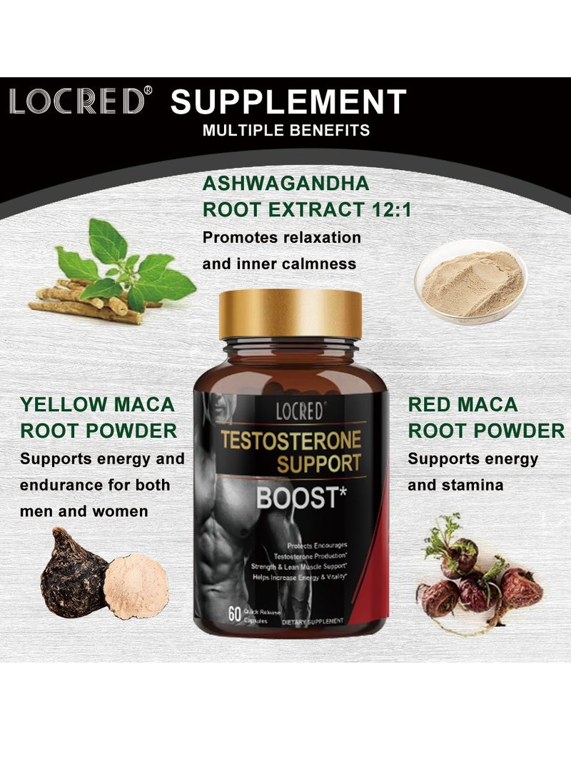 locred Water Creatine Capsules，Energy Supplement For Men，Performance Daily Workout Supplements for Men ，Improve Physical Skills， Improve Physical Fitness ，Strengthen Vitality - 60 Capsules ﻿  - Image 4