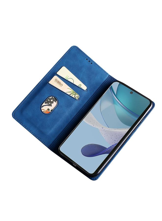 S-TOP Case For Motorola Moto G73 5G Skin Feel Magnetic Horizontal Flip Leather Phone Case - Image 3