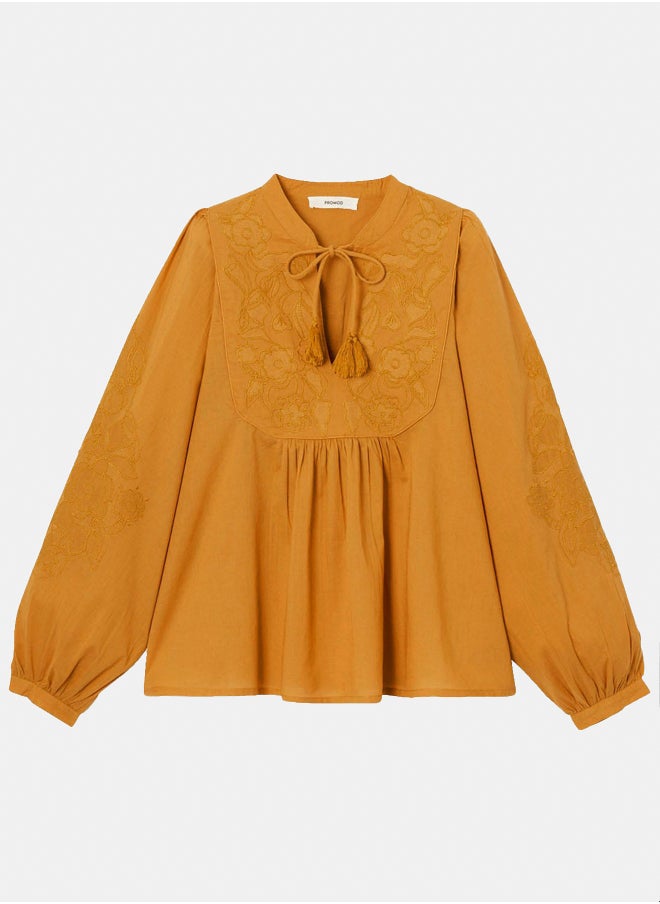 promod - Embroidered blouse - Image 1