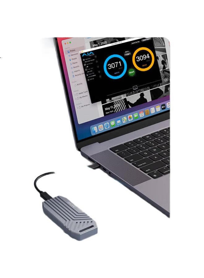 MAIWO مايو ثندربولت 4/يو إس بي 4 حاوية القرص الصلب، حاوية SSD M.2 NVMe، حاوية القرص الصلب بسرعة 40 جيجابت في الثانية، حاوية SSD خارجية، حاوية القرص الصلب الخارجية بالكامل من الألمنيوم لأجهزة أبل ماك، K1695 - Image 1
