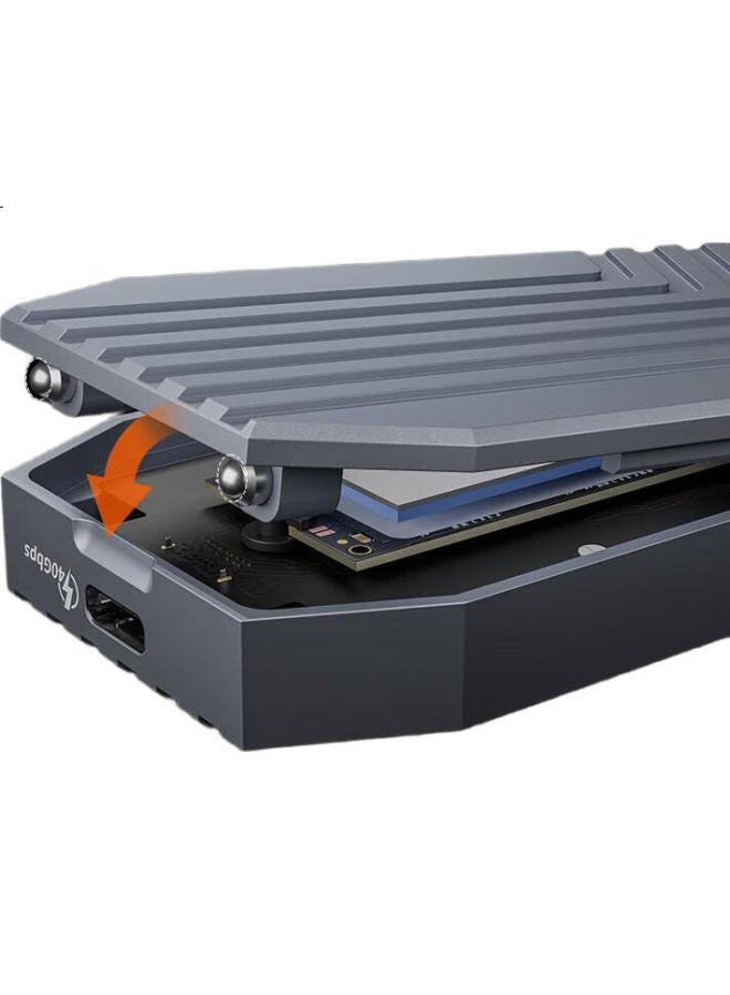MAIWO مايو ثندربولت 4/يو إس بي 4 حاوية القرص الصلب، حاوية SSD M.2 NVMe، حاوية القرص الصلب بسرعة 40 جيجابت في الثانية، حاوية SSD خارجية، حاوية القرص الصلب الخارجية بالكامل من الألمنيوم لأجهزة أبل ماك، K1695 - Image 2